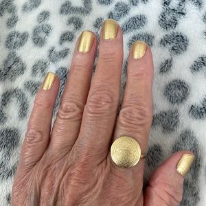 14k gold plated sterling silver ring